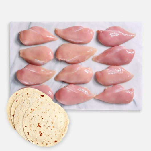 2.5kg Premium Chicken Breast Fillets with free Wraps