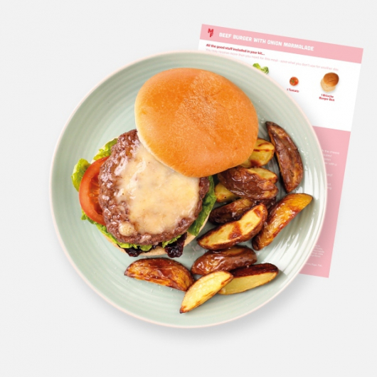 Beef Burger With Onion Marmalade Recipe Kit