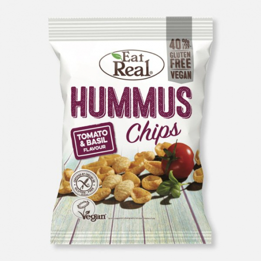 Eat Real Hummus Tomato & Basil Grab Bag 45g