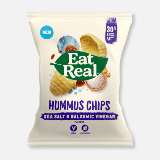 Eat Real Sea Salt & Balsamic Vinegar Hummus Chips 45g