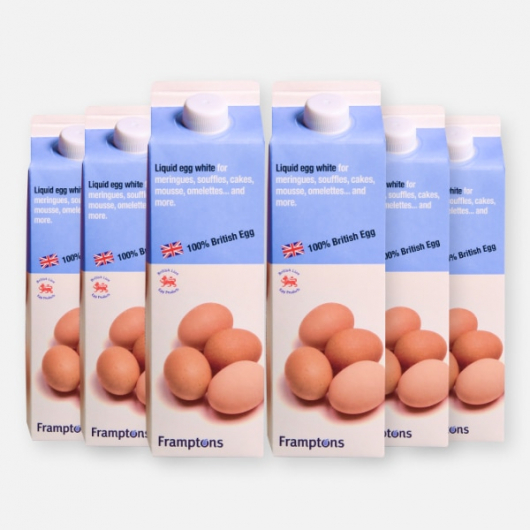 6 x 1L Liquid Egg Whites Cartons