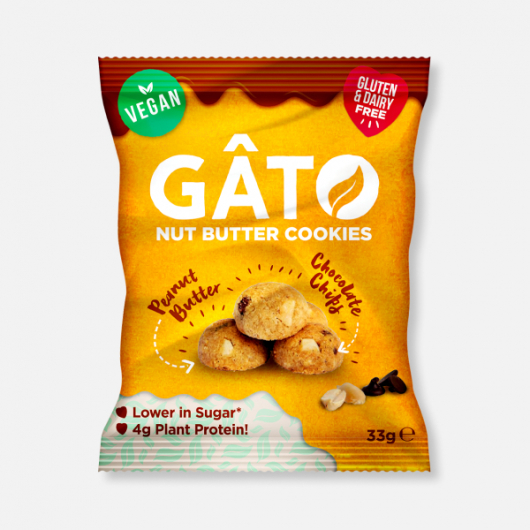 GATO Mini Cookies - Peanut Butter Choc Chip 33g