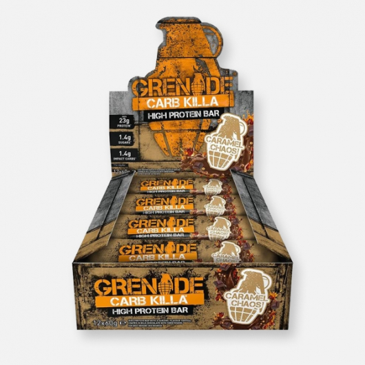 Caramel Chaos Grenade® Carb Killa™ Bars - 12 x 60g