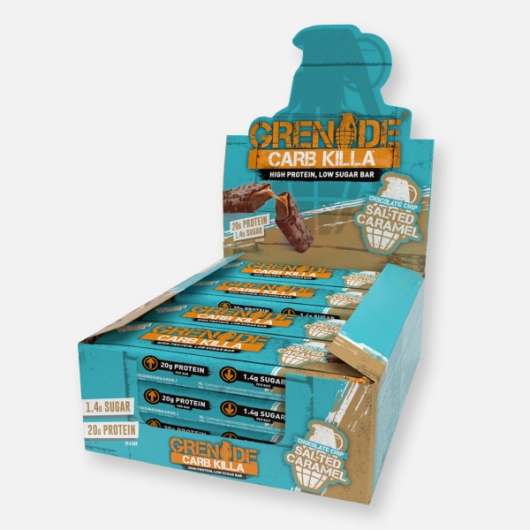 Chocolate Chip Salted Caramel Grenade® Carb Killa™ Bar 12 x 60g