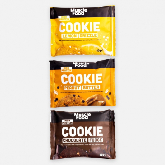 MuscleFood Cookies - Mixed Flavour Bundle x3
