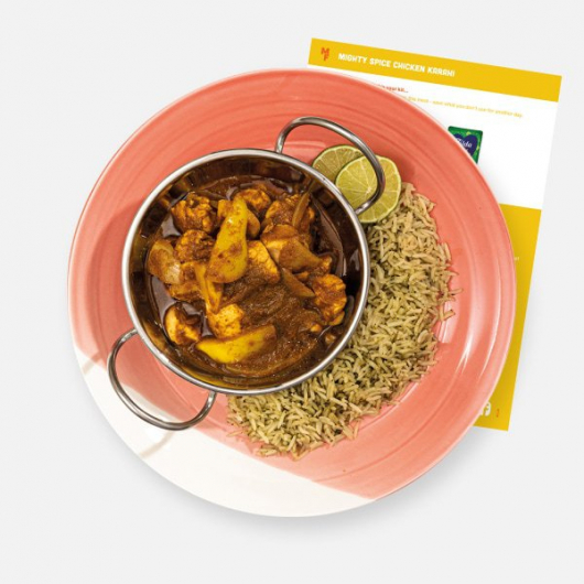 Mighty Spice Chicken Karahi with Lime and Coriander Rice Recipe Kit