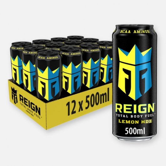 Lemon Headz Reign Zero Calorie BCAA Energy Drink 12 x 500ml