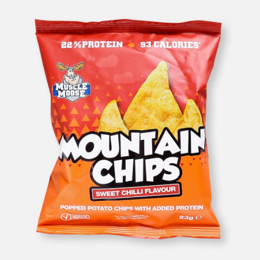Sweet Chilli Muscle Moose High Protein Mountain Chips - 23g