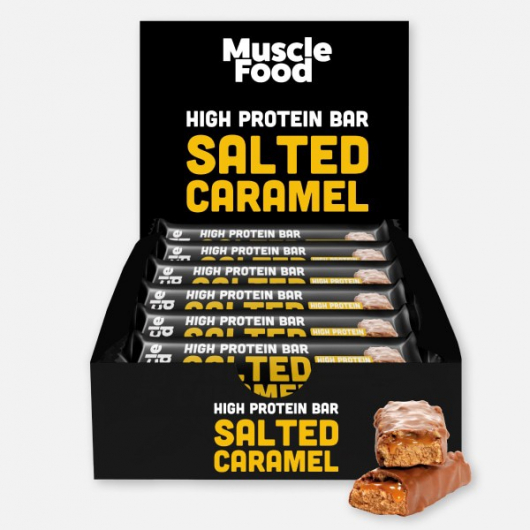 12 x Musclefood Salted Caramel High Protein Bar 45g