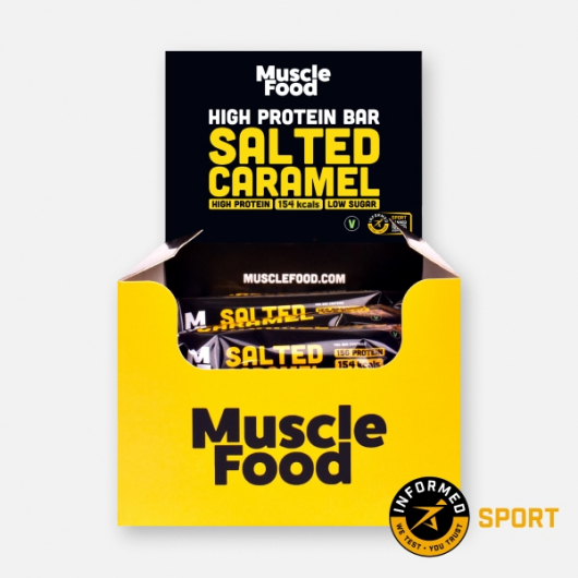 Musclefood Salted Caramel High Protein Bar 12 x 45g