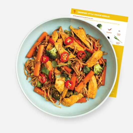Chicken Singapore Style Noodles Recipe Kit