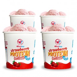 Wheyhey Strawberry Ice Cream - 4 x 150ml