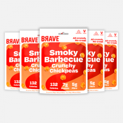 BRAVE Roasted Chickpeas BBQ 10 x 35g (Best Before: 08/05/23)