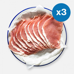 3 x 300g Low Fat Unsmoked Bacon Medallions 