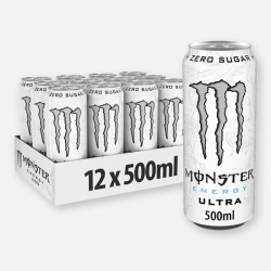 Monster Energy Ultra White - 500ml- 12 x 500ml