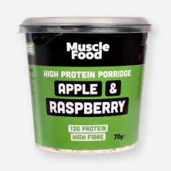MuscleFood High Protein Apple & Raspberry Porridge Pot - 70g