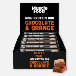 12 x Musclefood Chocolate Orange High Protein Bar 45g