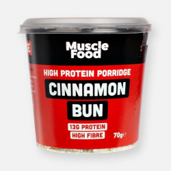 MuscleFood High Protein Cinnamon Bun Porridge 70g
