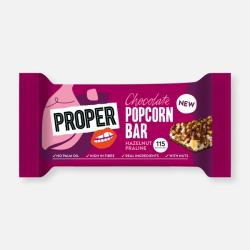 Chocolate Popcorn Bar - Hazelnut Praline 25g