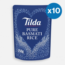Tilda Microwave Pure Basmati Rice 250g - x10