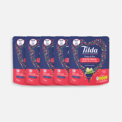 5 x Tilda Pulses and Rice Snack - Pinto Bean, Green Chilli and Lime 140g
