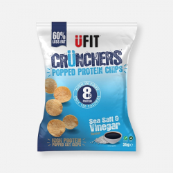 UFIT Crunchers Salt & Vinegar High Protein Popped Chips - 35g