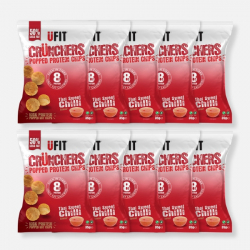 UFIT High Protein Popped Chips - Sweet Chilli - 10 x 35g